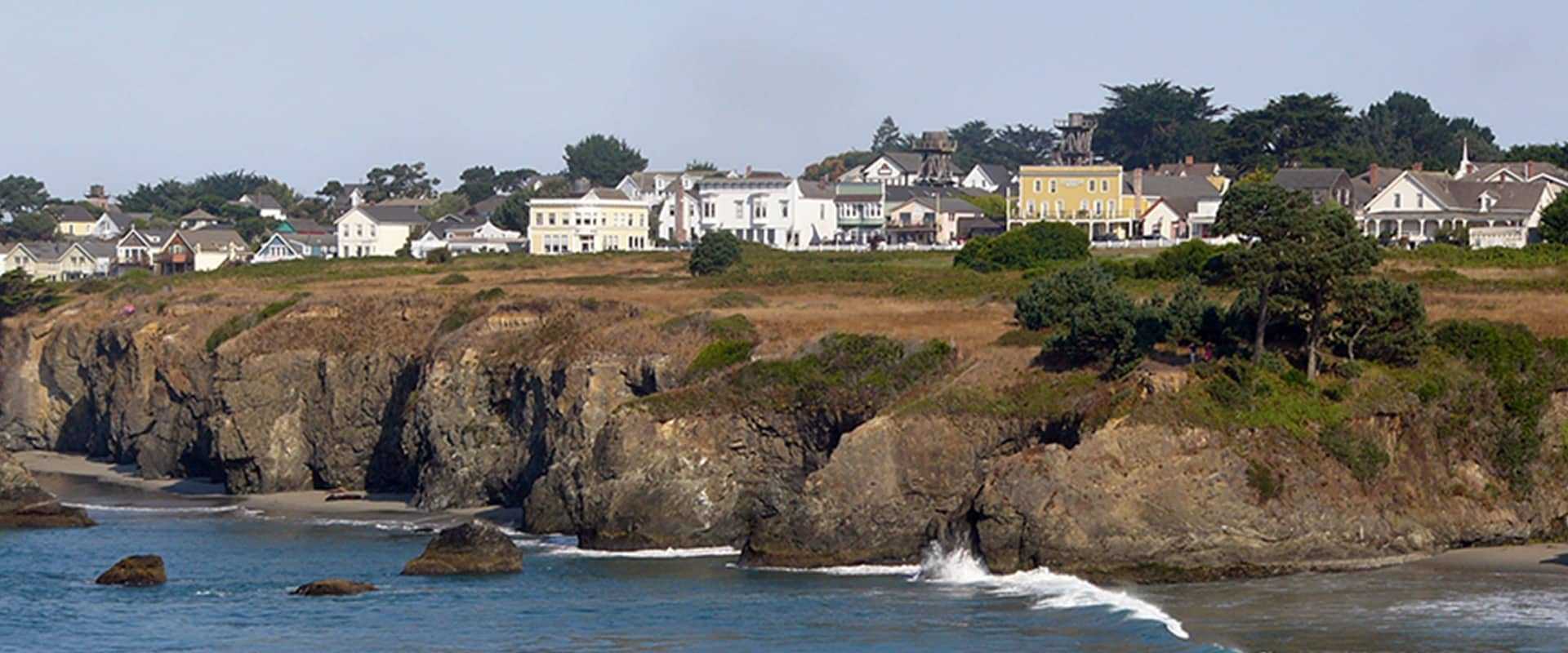 residential homes on the side of cliffs